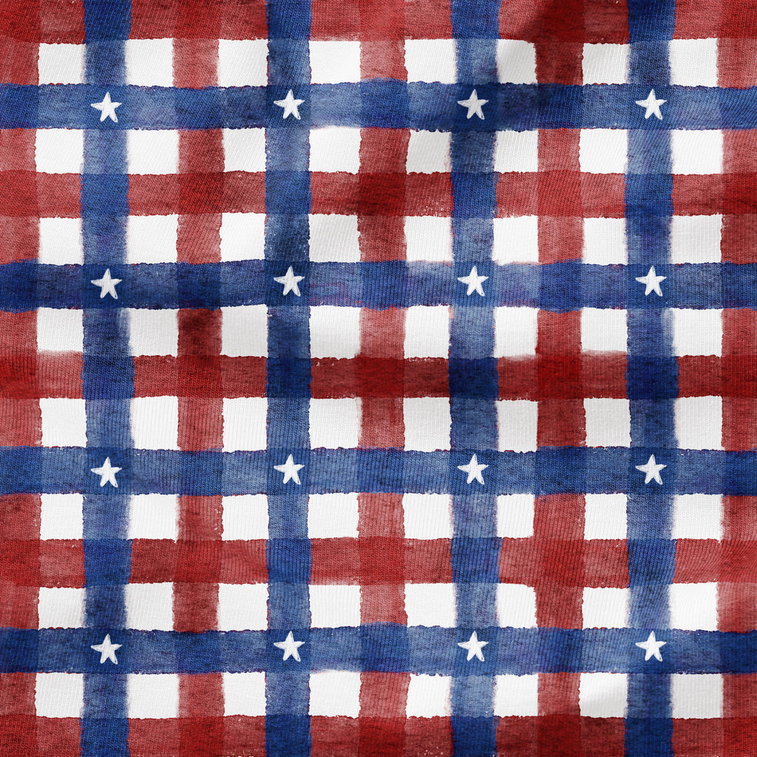PATRIOTIC STAR GINGHAM