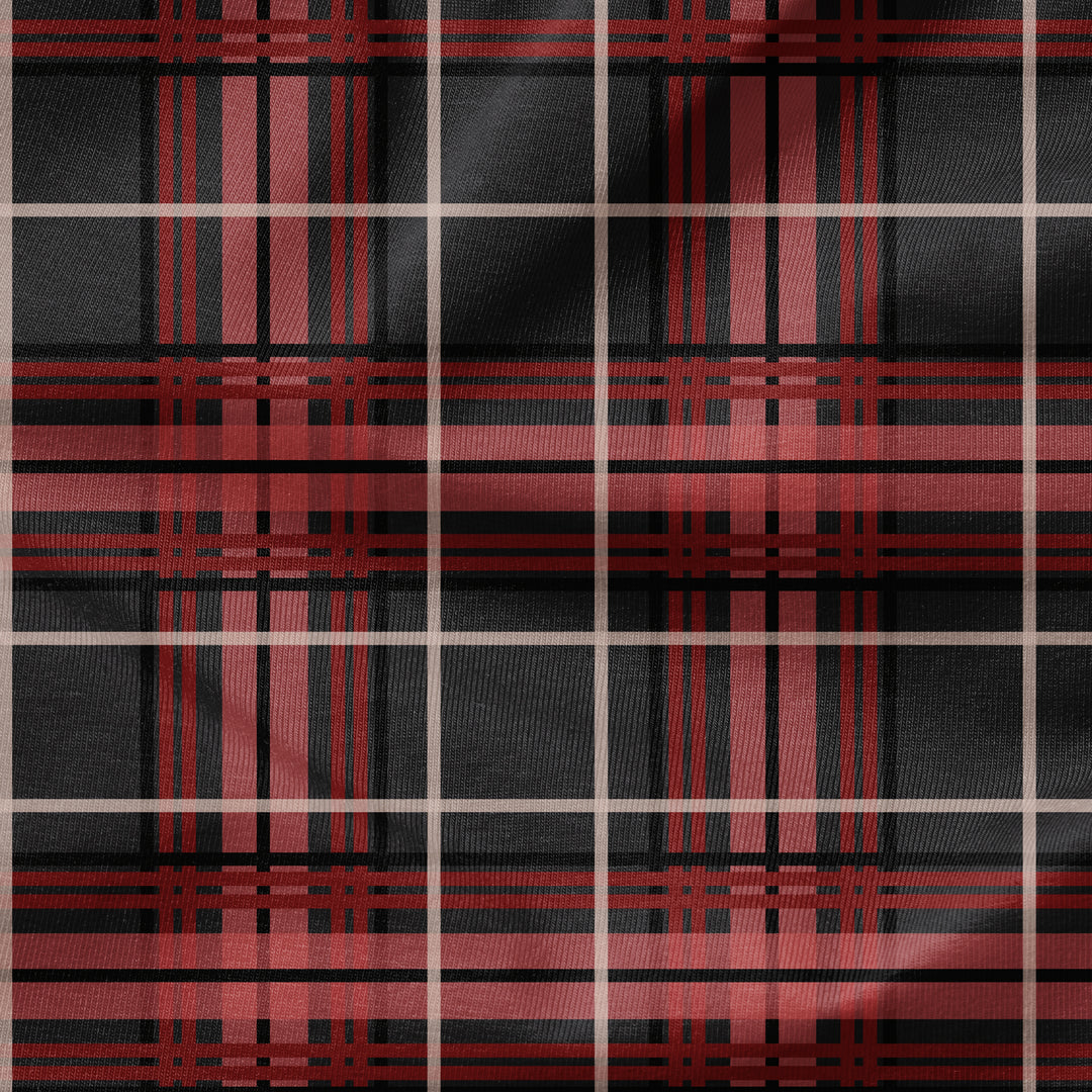 A VERY T-REX CHRISTMAS TARTAN PLAID