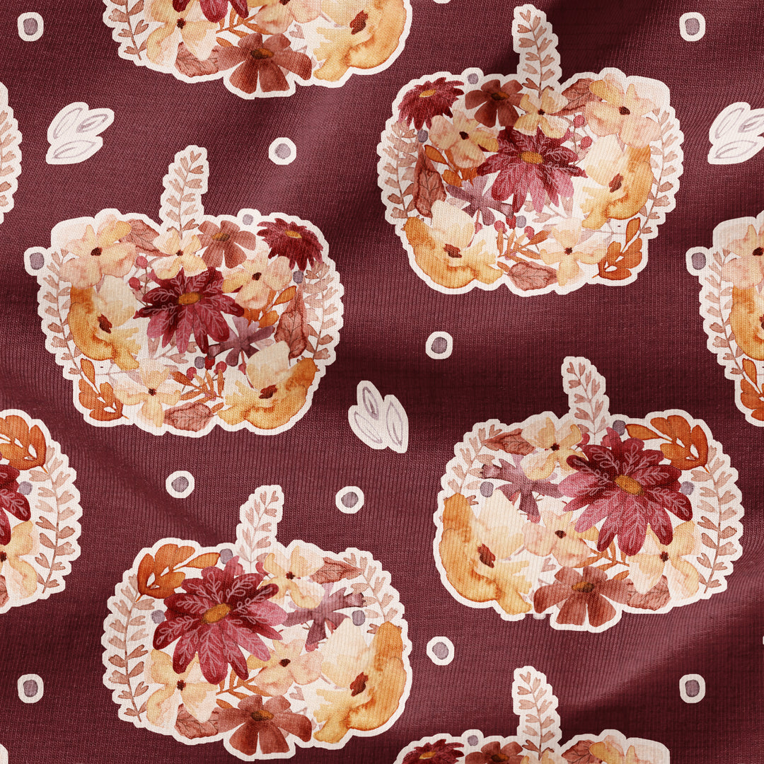 AUTUMN FLORAL PUMPKINS