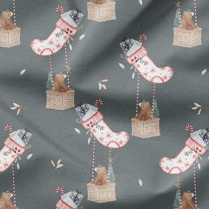 CHRISTMAS BEAR STOCKING