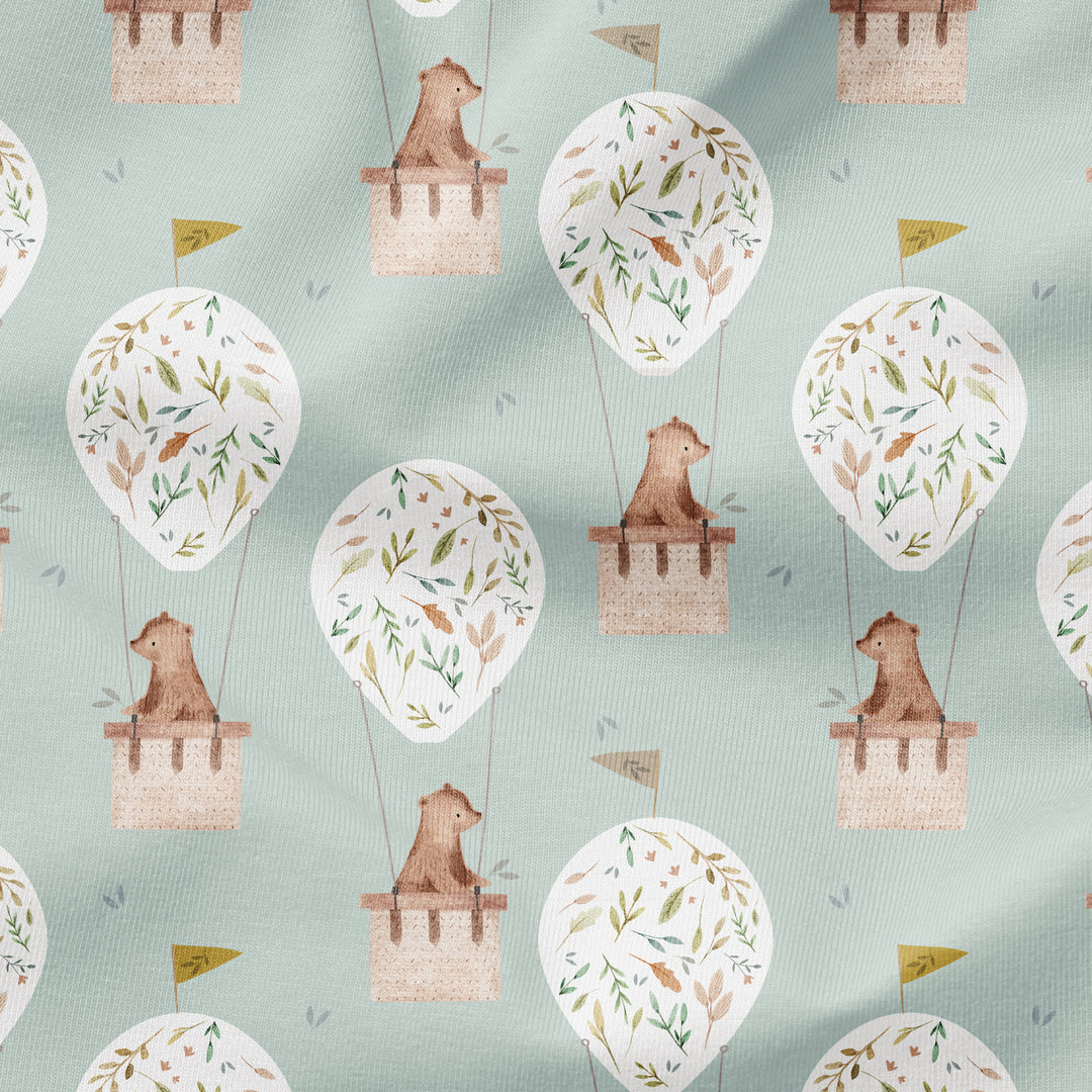 SPRING BEAR IN A HOT AIR BALLOON