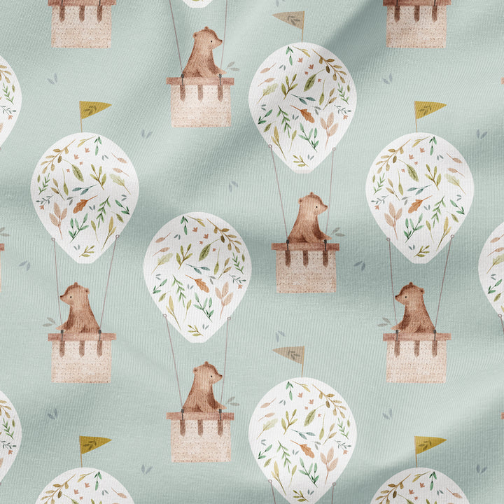 SPRING BEAR IN A HOT AIR BALLOON