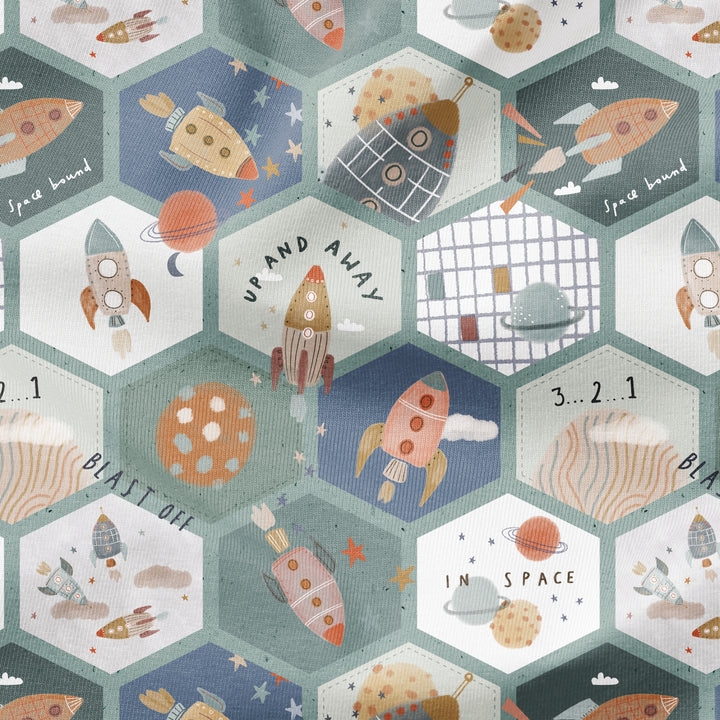 SPACE LAUNCH PATCHWORK