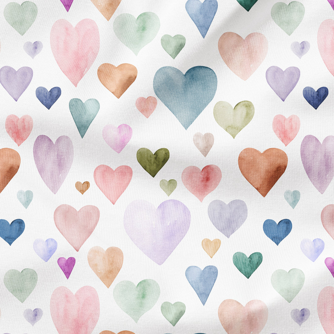 PASTEL WATERCOLOR HEARTS