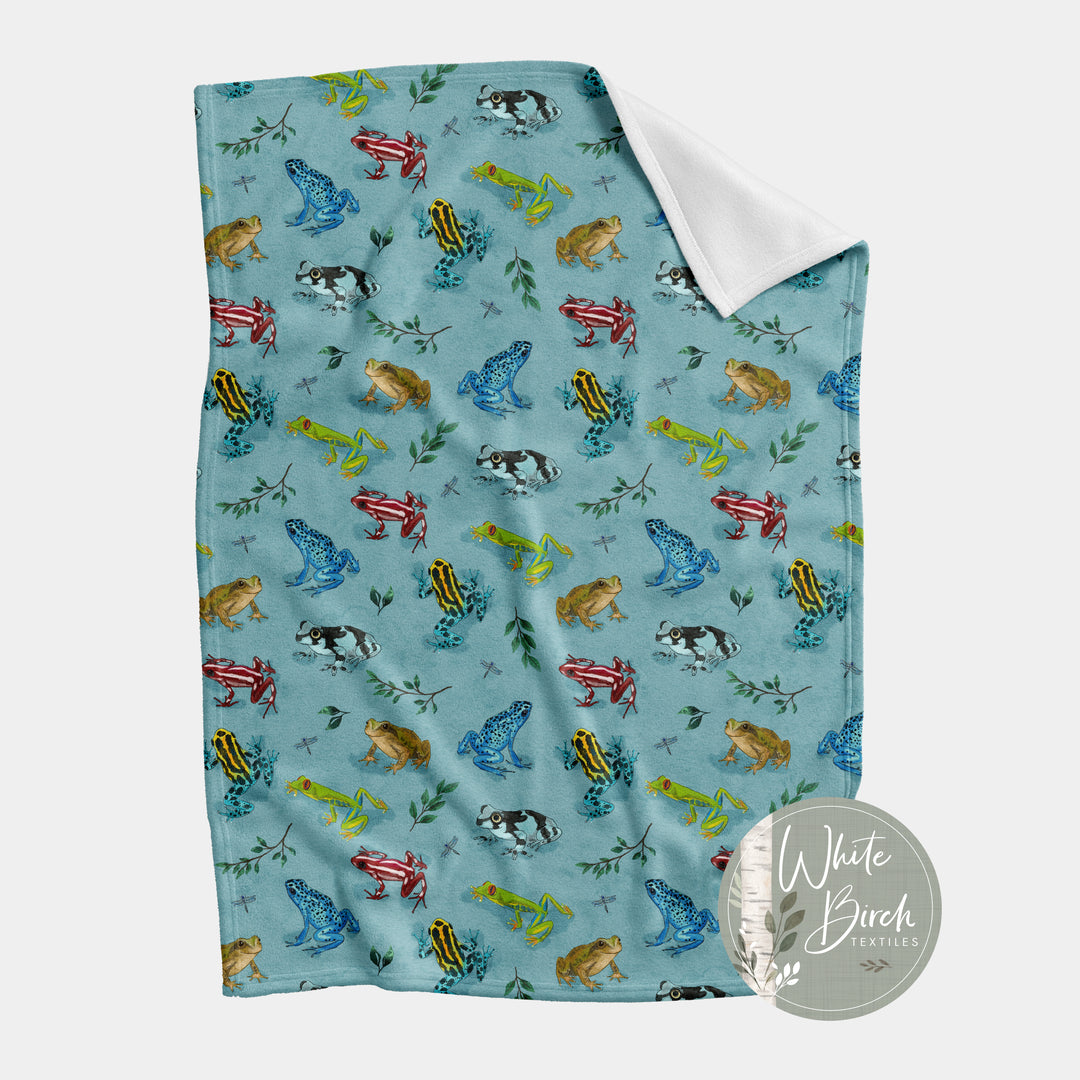 POISONOUS FROGS FINISHED BLANKET