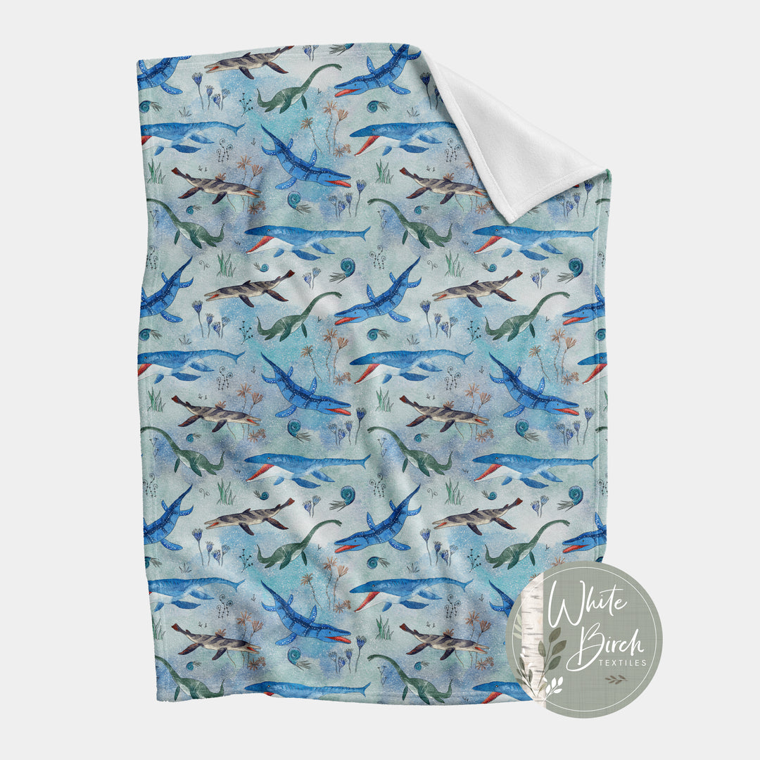 SEA DINOSAURS FINISHED BLANKETS