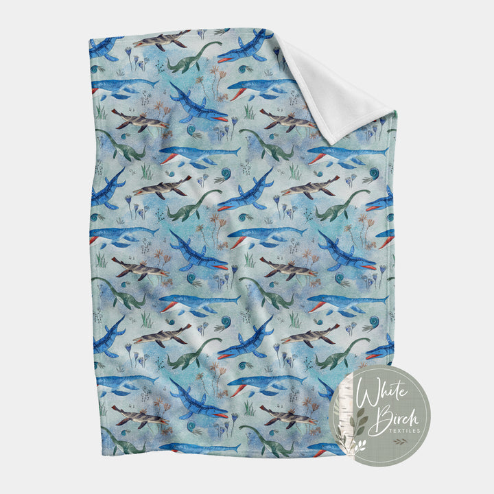 SEA DINOSAURS FINISHED BLANKETS