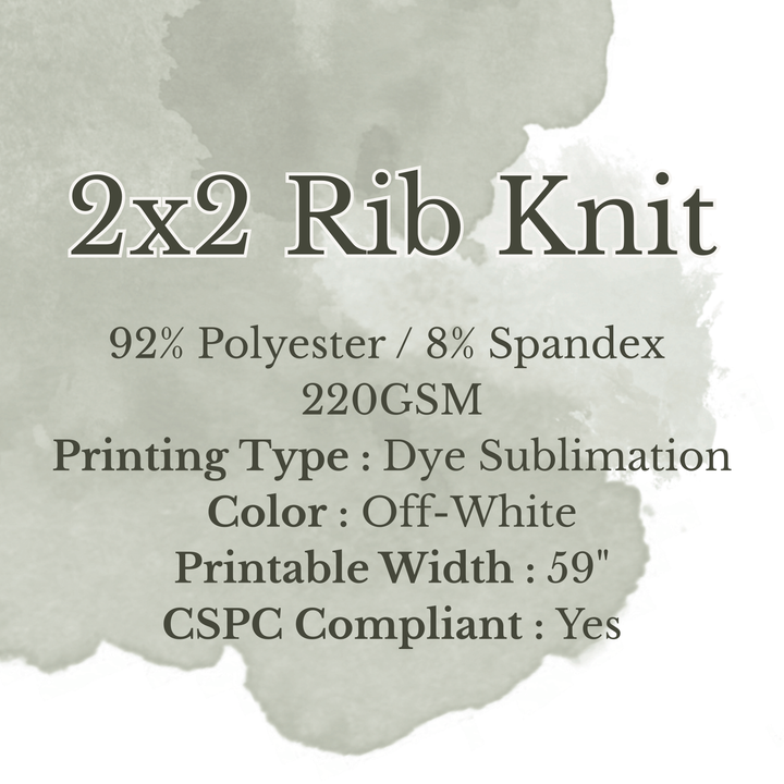 2X2 RIB KNIT - CUSTOM UPLOAD