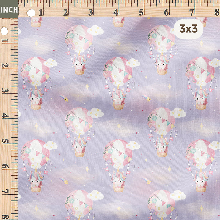 LOLLY THE UNICORN IN A HOT AIR BALLOON