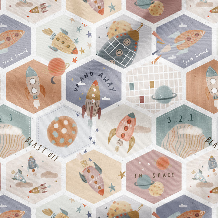 SPACE LAUNCH PATCHWORK