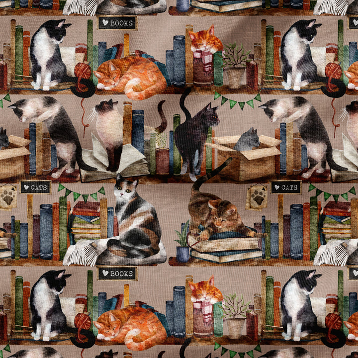 COZY CAT BOOK SHELF