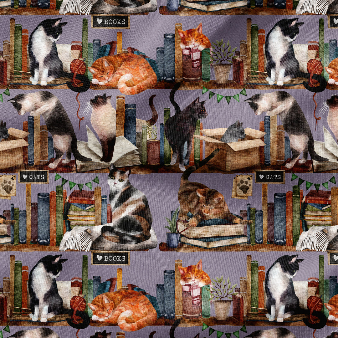 COZY CAT BOOK SHELF