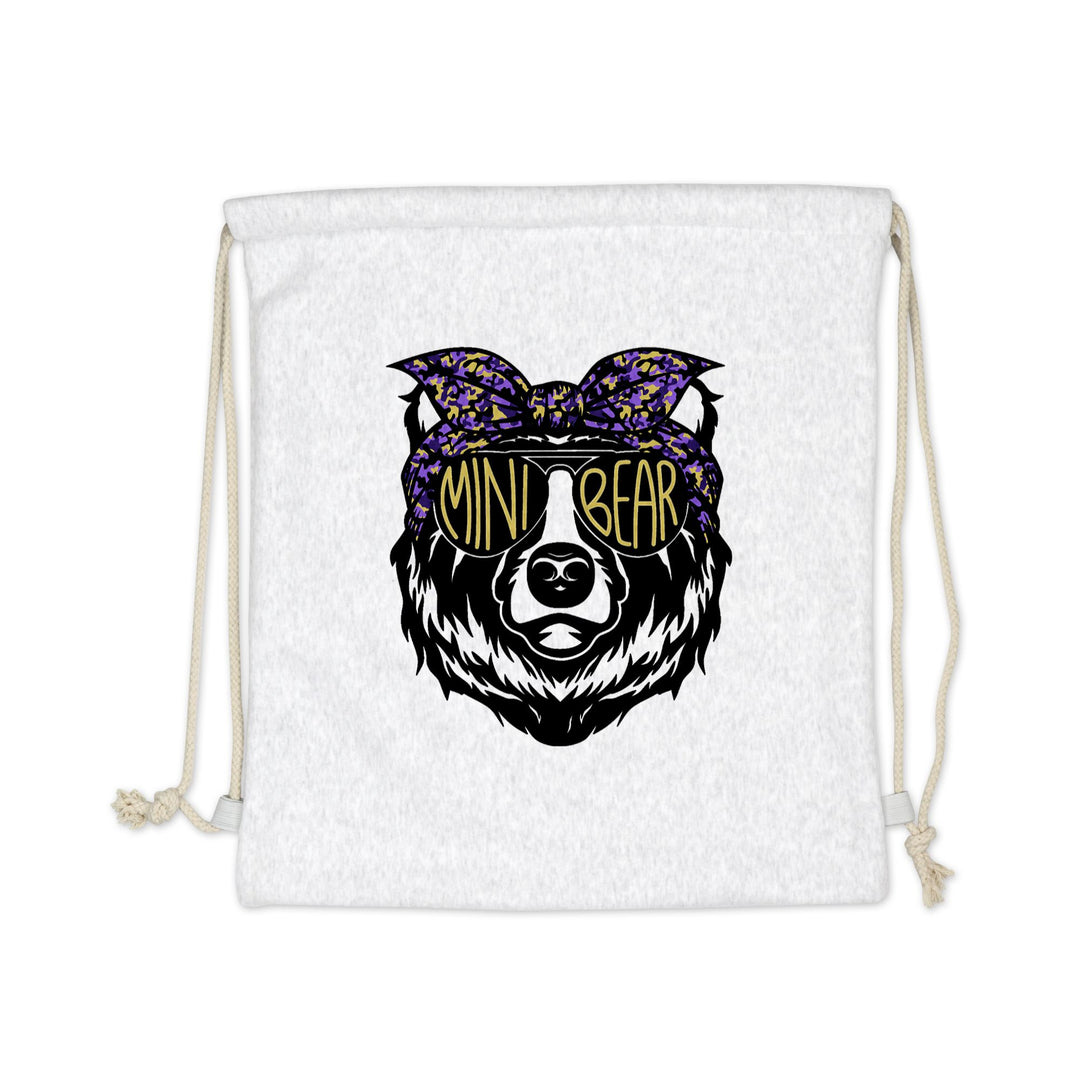 SWEATSHIRT DRAWSTRING BAG : MAMA GIRL BEAR