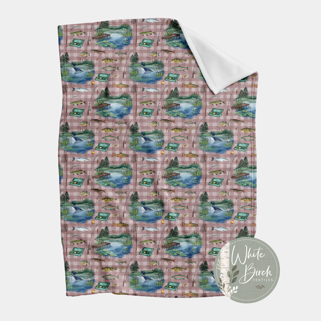 FISHING ON THE POND FINISHED BLANKET