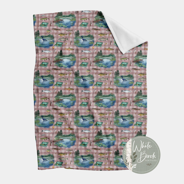 FISHING ON THE POND FINISHED BLANKET