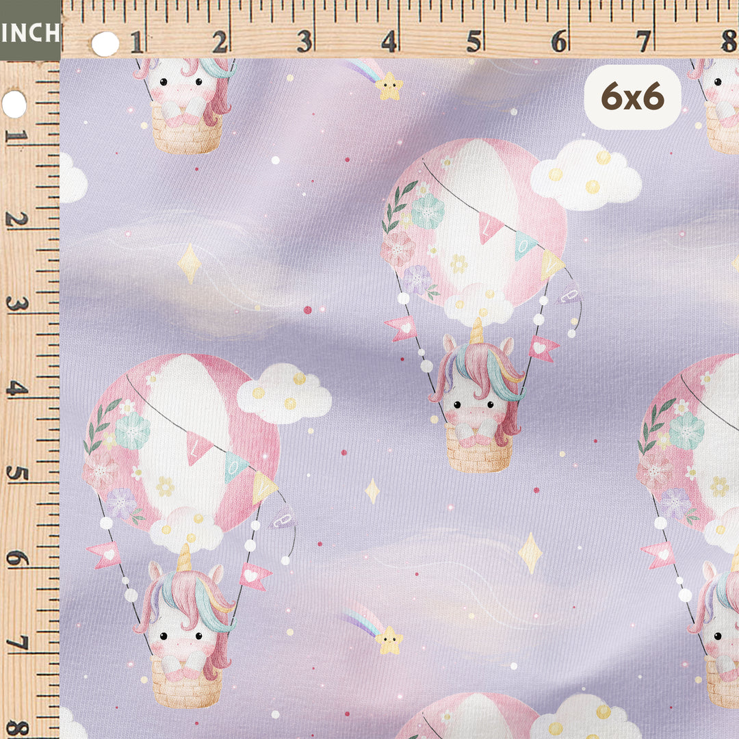 LOLLY THE UNICORN IN A HOT AIR BALLOON