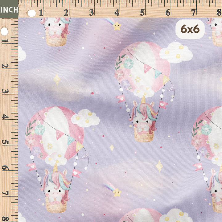 LOLLY THE UNICORN IN A HOT AIR BALLOON