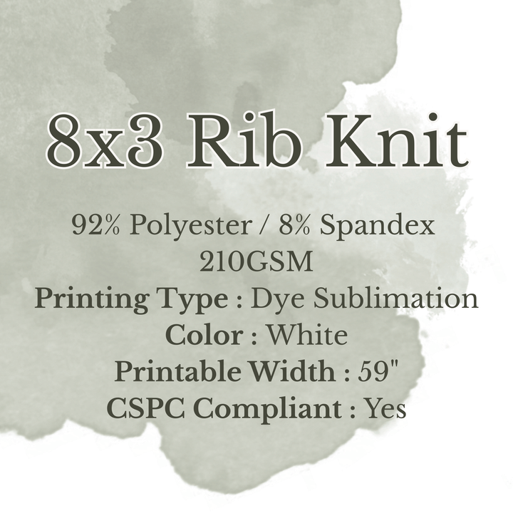 8X3 RIB KNIT - CUSTOM UPLOAD