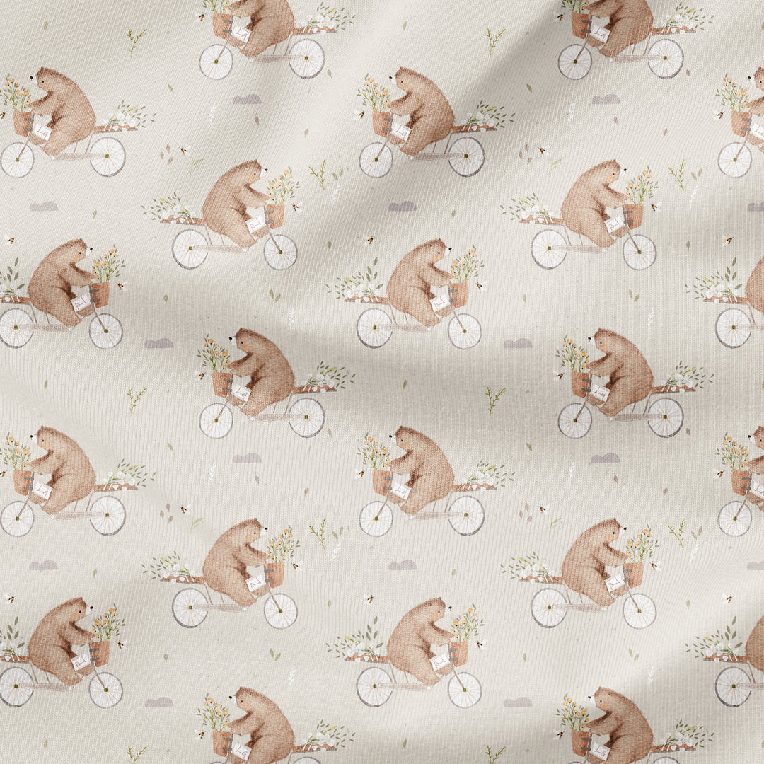 BERTIE THE SPRING BEAR – White Birch Textiles