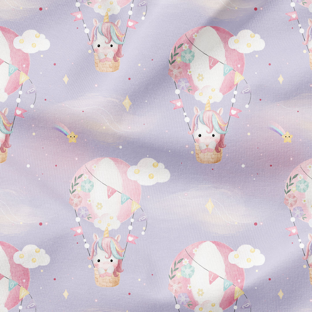 LOLLY THE UNICORN IN A HOT AIR BALLOON