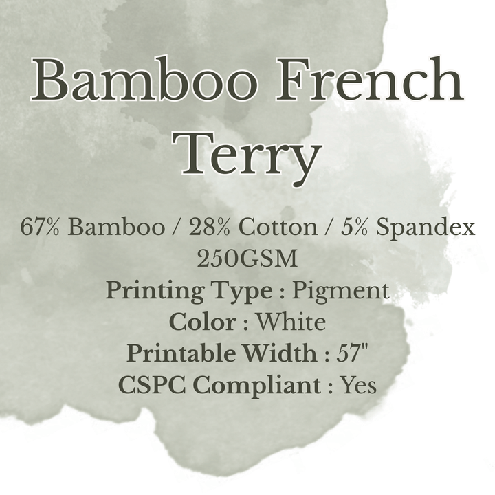 BAMBOO FRENCH TERRY - CUSTOM UPLOAD