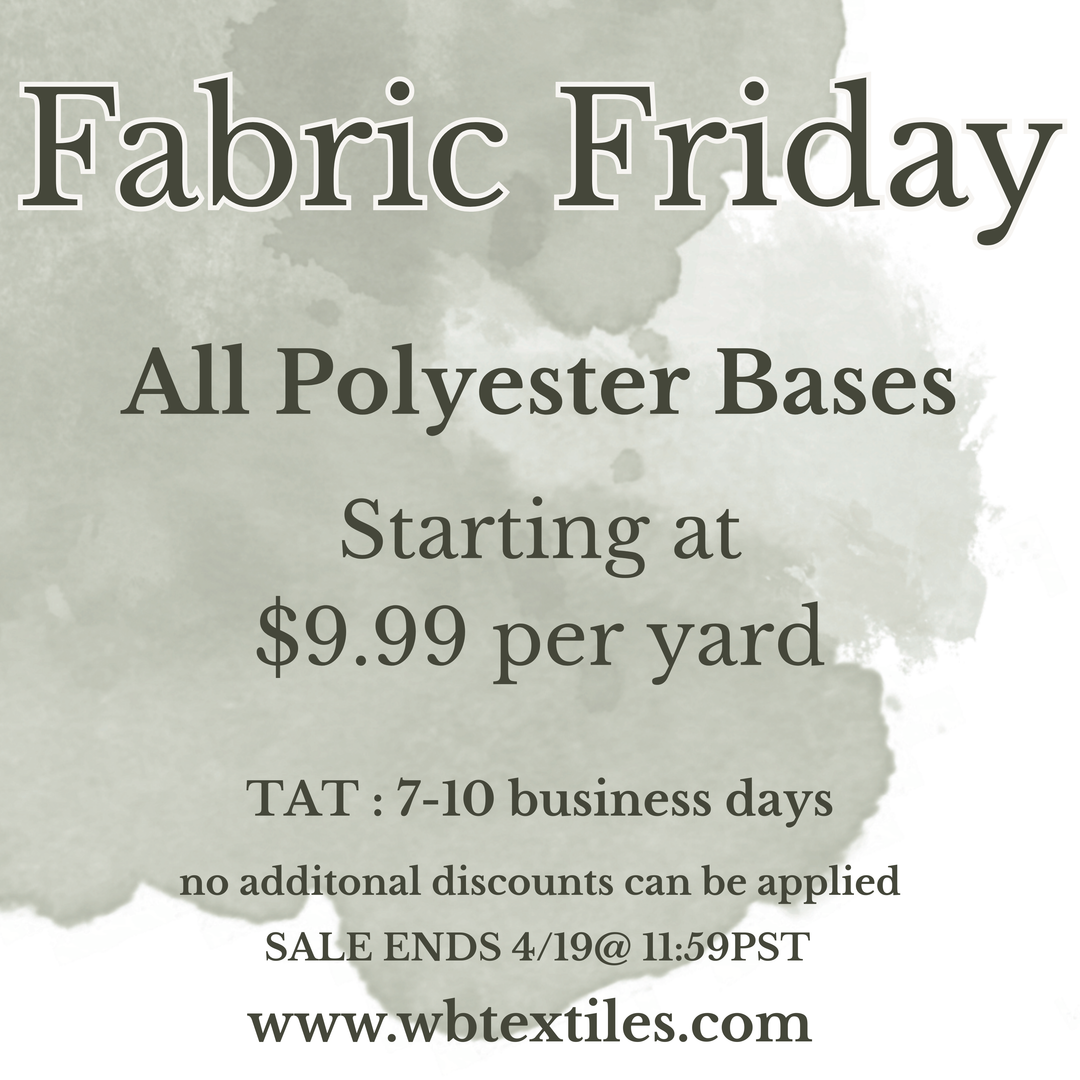 FABRIC FRIDAY - SALE ENDS SUNDAY @ 11:59PM PST