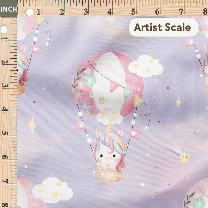 LOLLY THE UNICORN IN A HOT AIR BALLOON