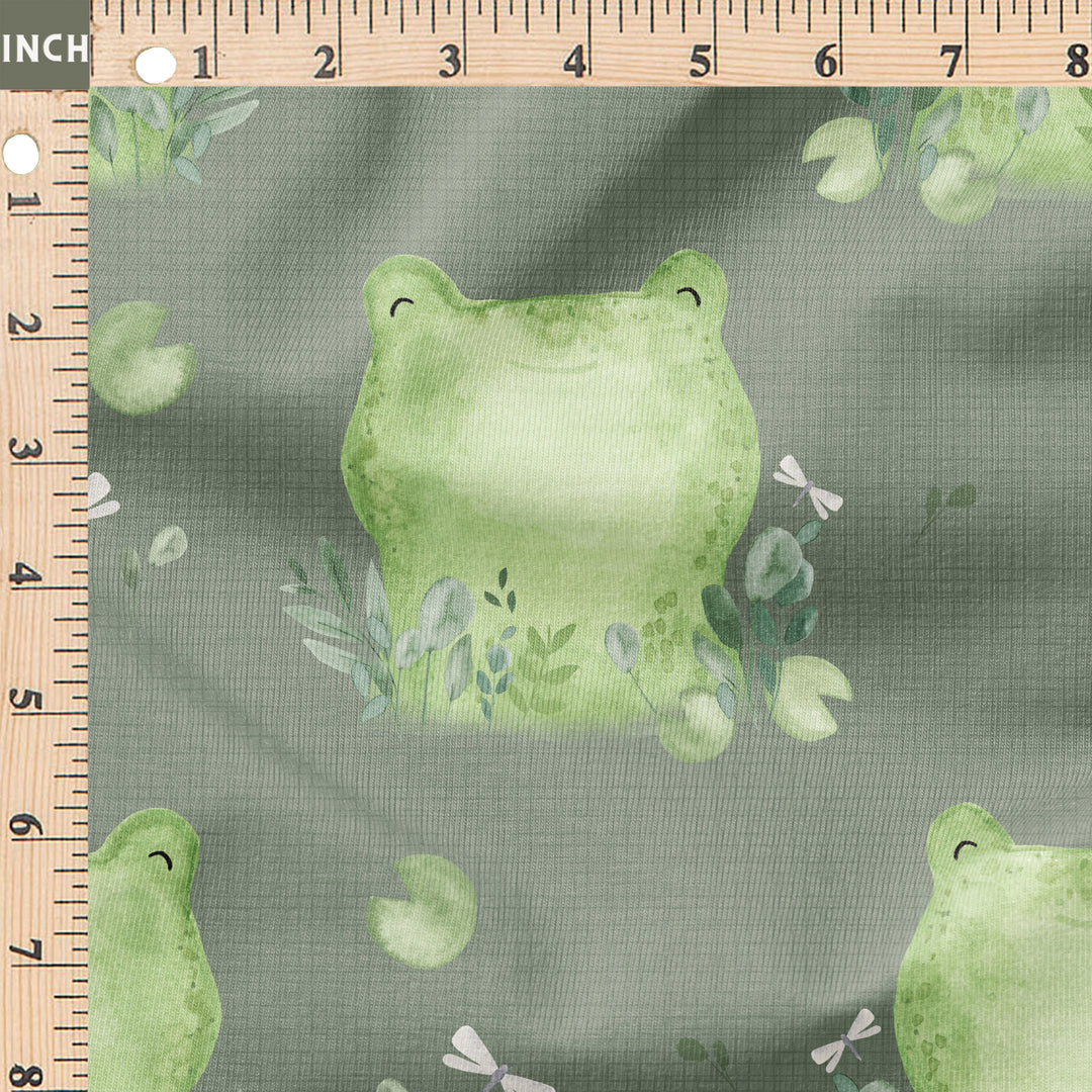 RIBBIT THE FROG – White Birch Textiles