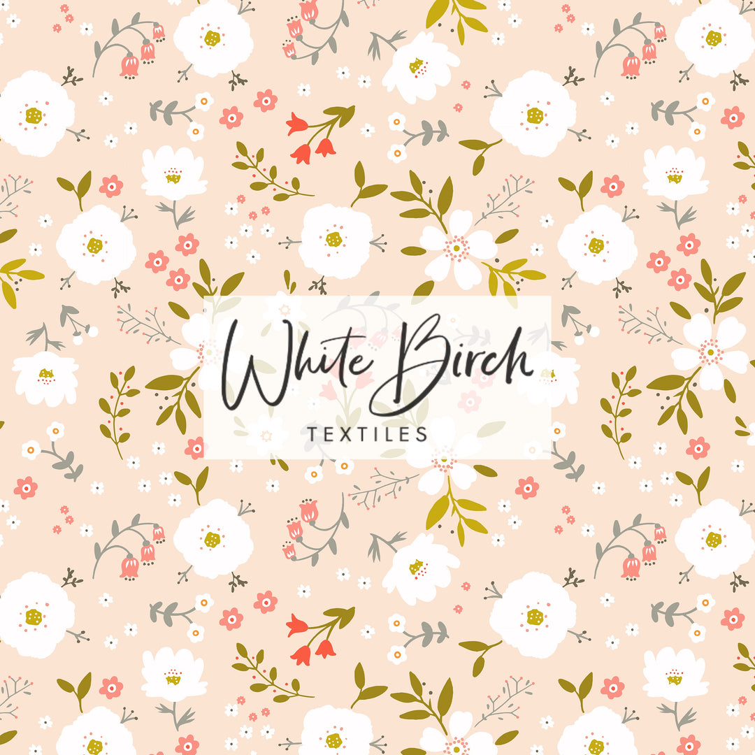 BLOOMING FLORAL (LIGHT PEACH)