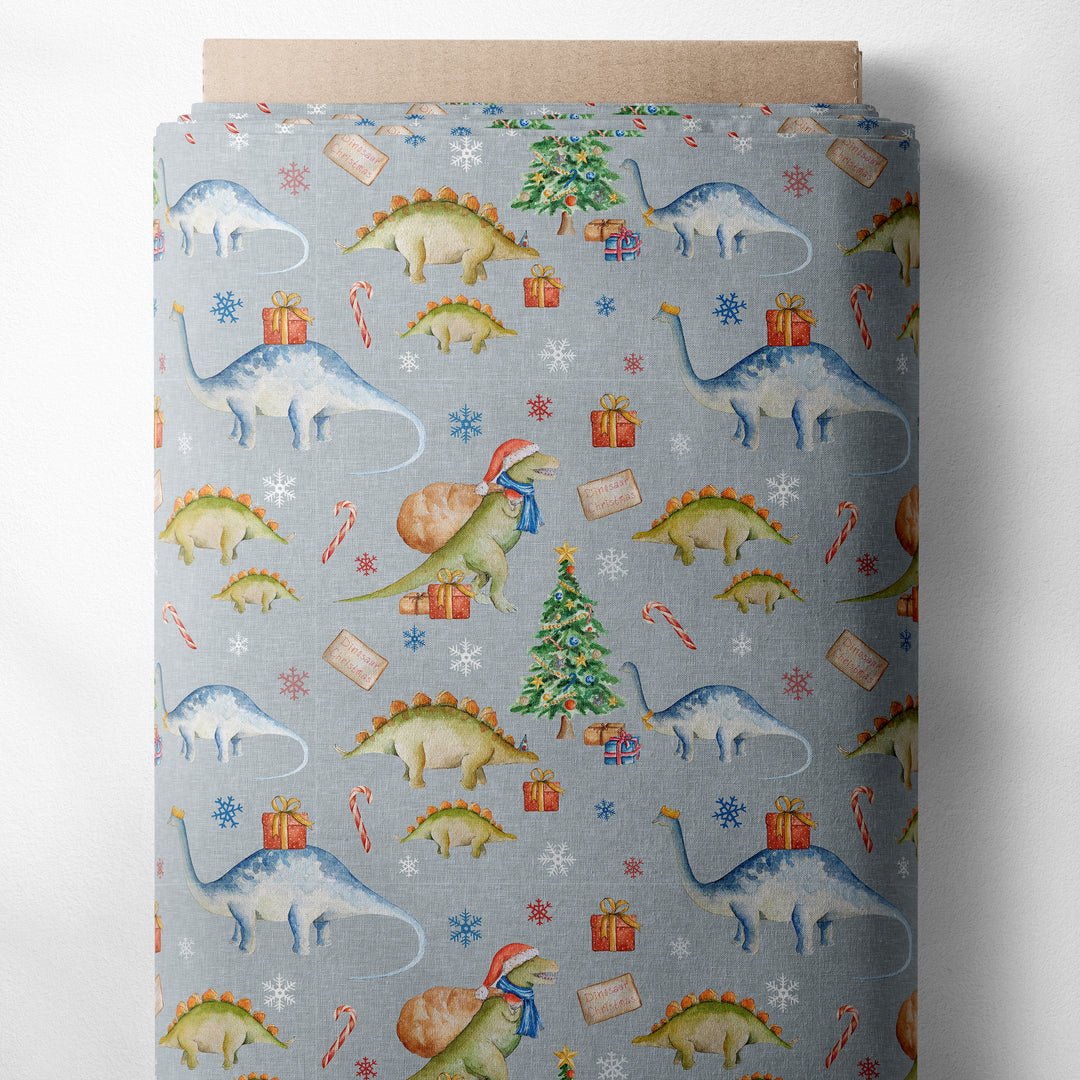 VINTAGE DINO CHRISTMAS (GREY)