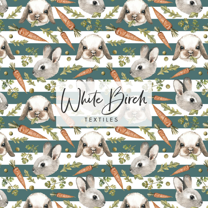 SNACK BUNNY (TEAL STRIPE)