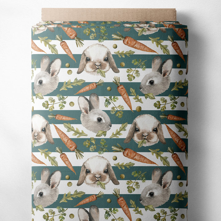 SNACK BUNNY (TEAL STRIPE)