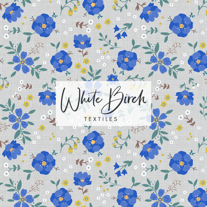 BLOOMING FLORAL (BLUE)