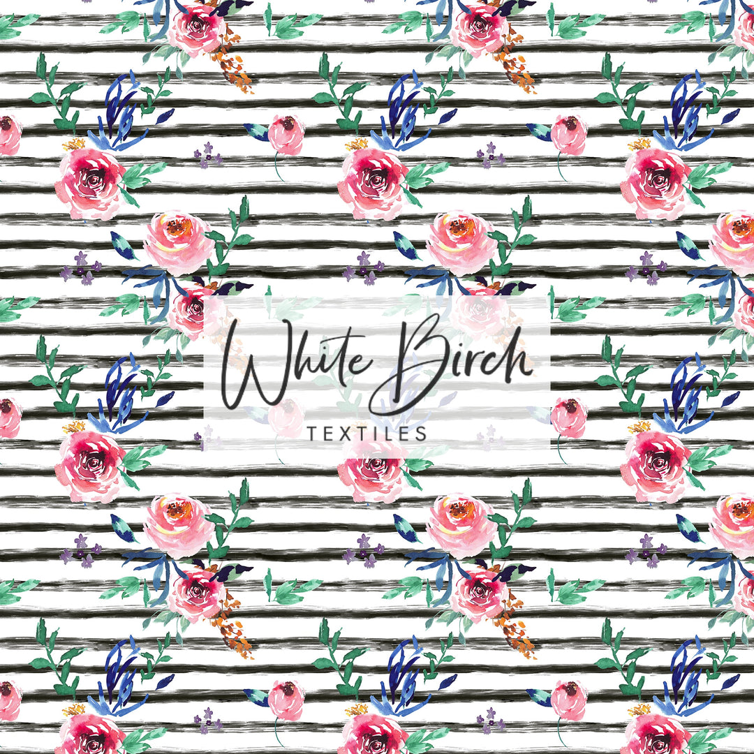 WATERCOLOR BOUTIQUE FLORAL (STRIPE)