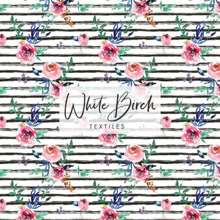 WATERCOLOR BOUTIQUE FLORAL (STRIPE)