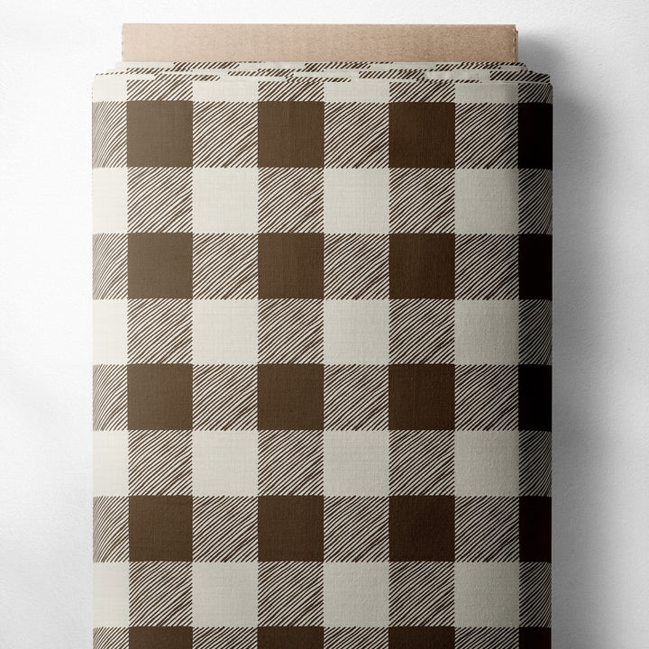 PLAID (CHOCOLATE & CREAM)