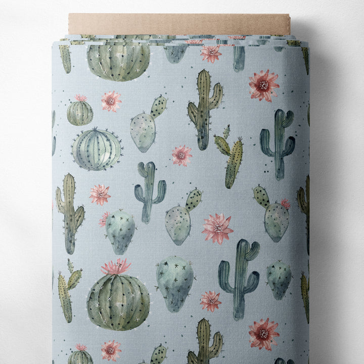 FLORAL CACTI (BLUE)