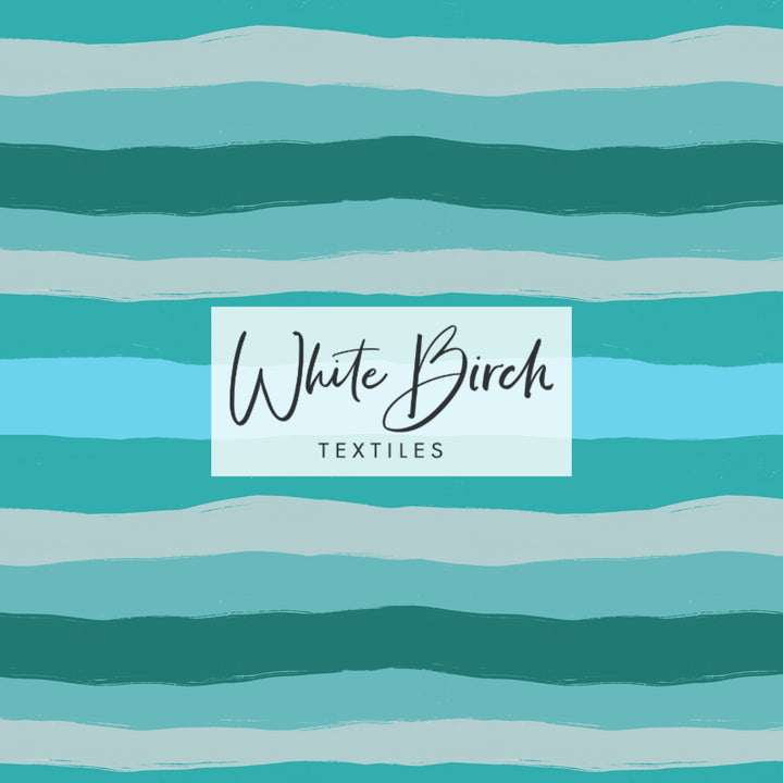 PAINTED STRIPES (TEAL)