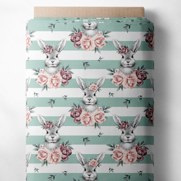 ROSIE RABBIT (MINT STRIPE)