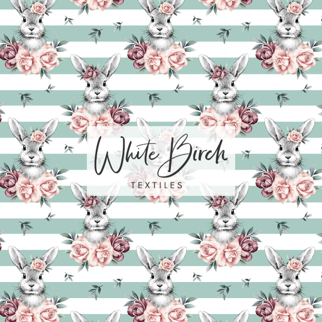 ROSIE RABBIT (MINT STRIPE)