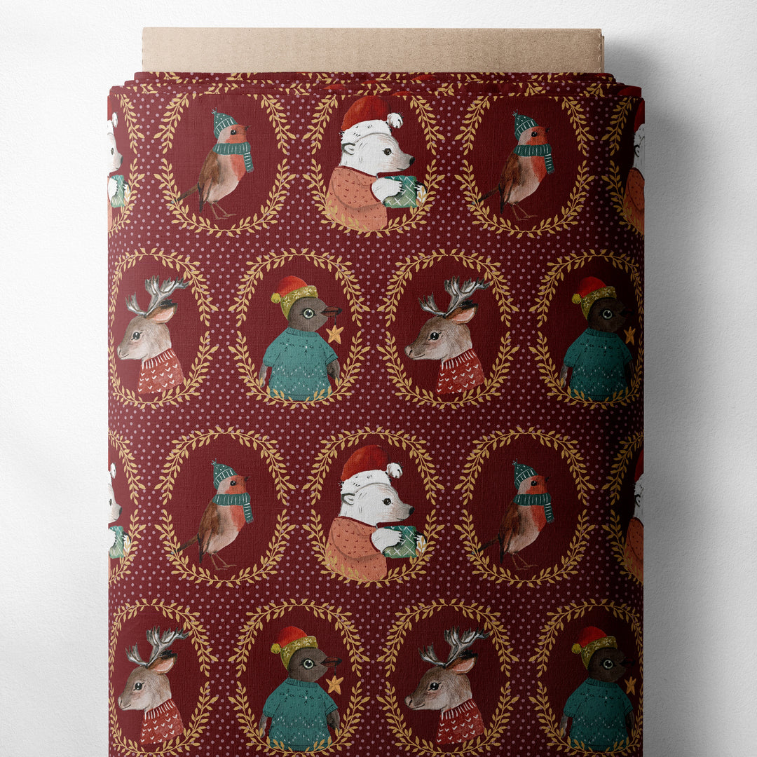 VINTAGE CHRISTMAS PORTRAIT (RED)