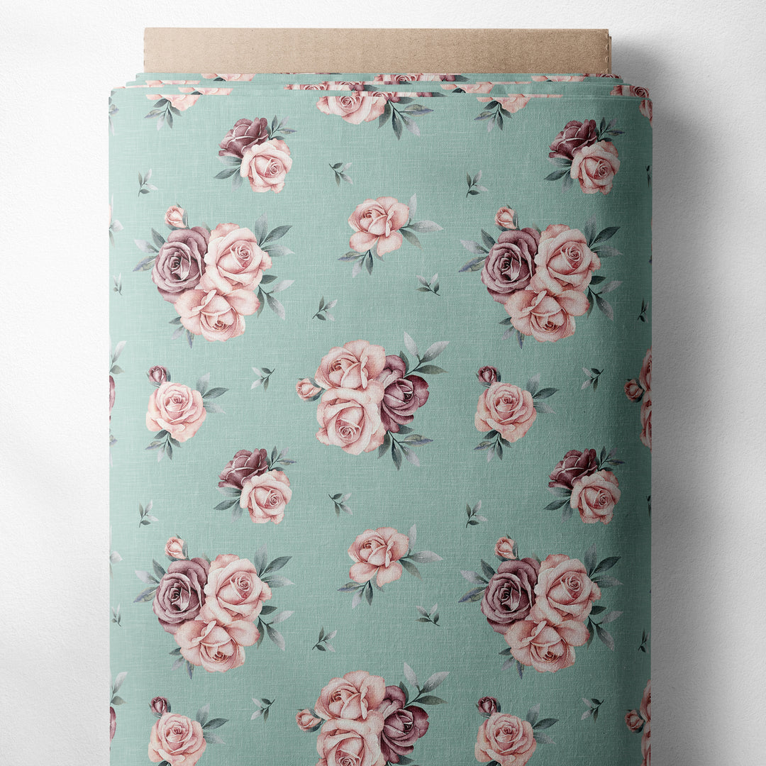 ROSIE FLORAL (MINT SOLID)