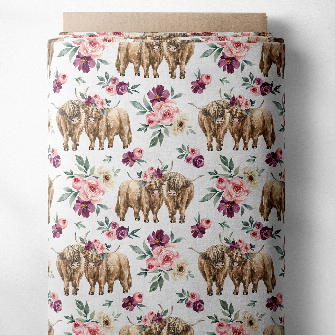 SPRING/SUMMER HIGHLAND COW (WHITE)