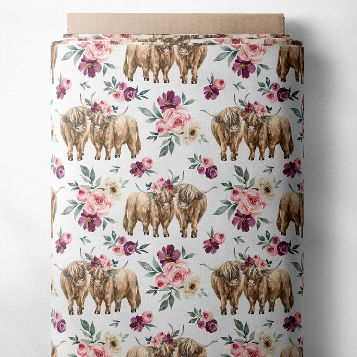 SPRING/SUMMER HIGHLAND COW (WHITE)