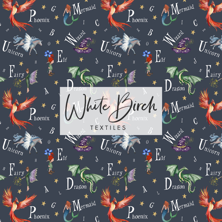MYTHICAL ALPHABET (NAVY)