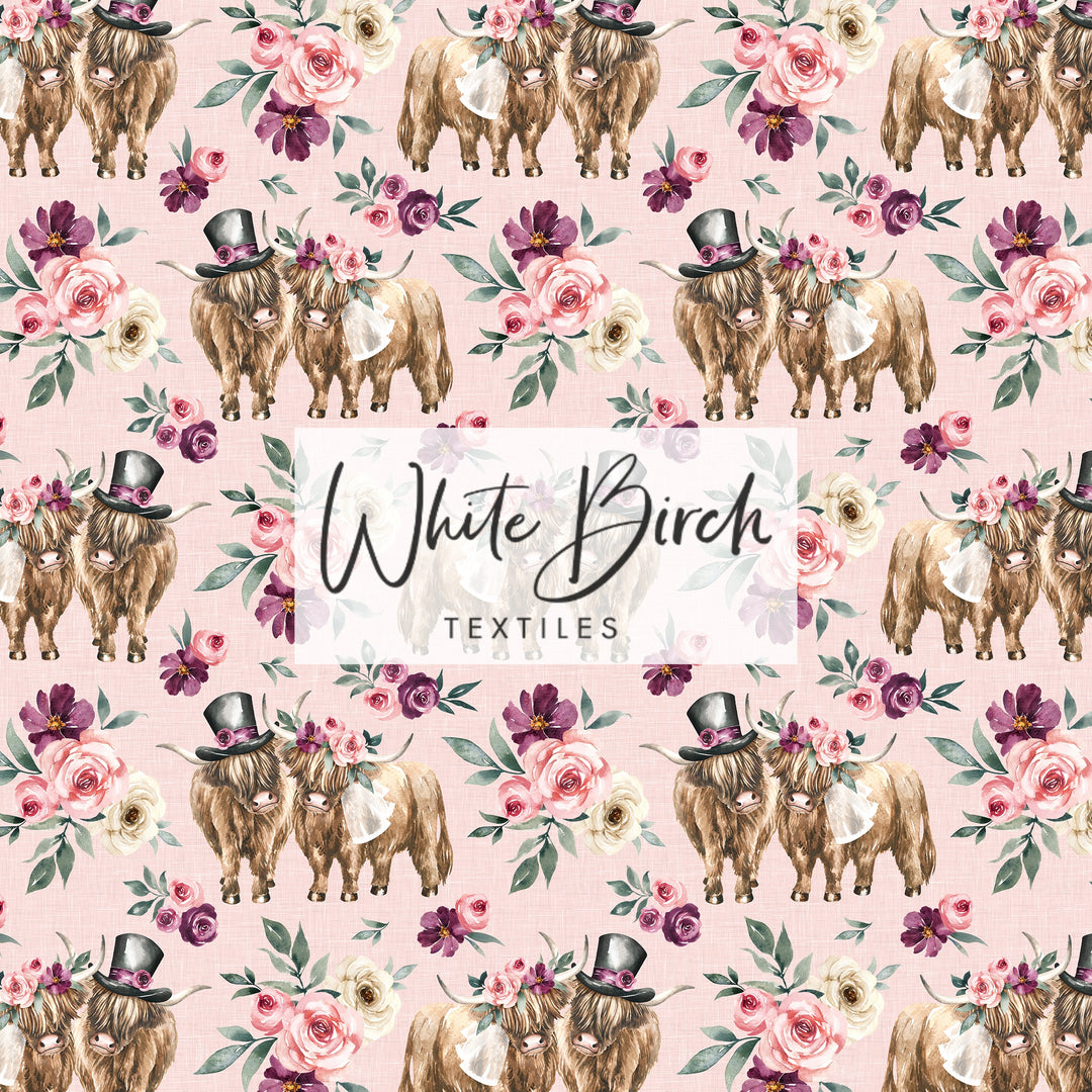 SPRING/SUMMER WEDDING HIGHLAND COW (PINK)