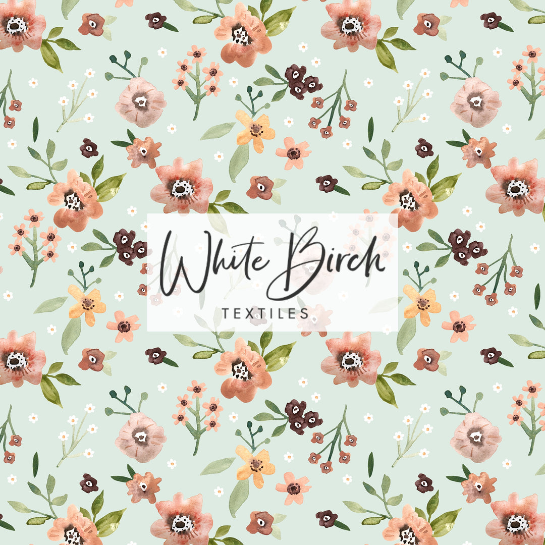 WATERCOLOR FLORAL (MINT)