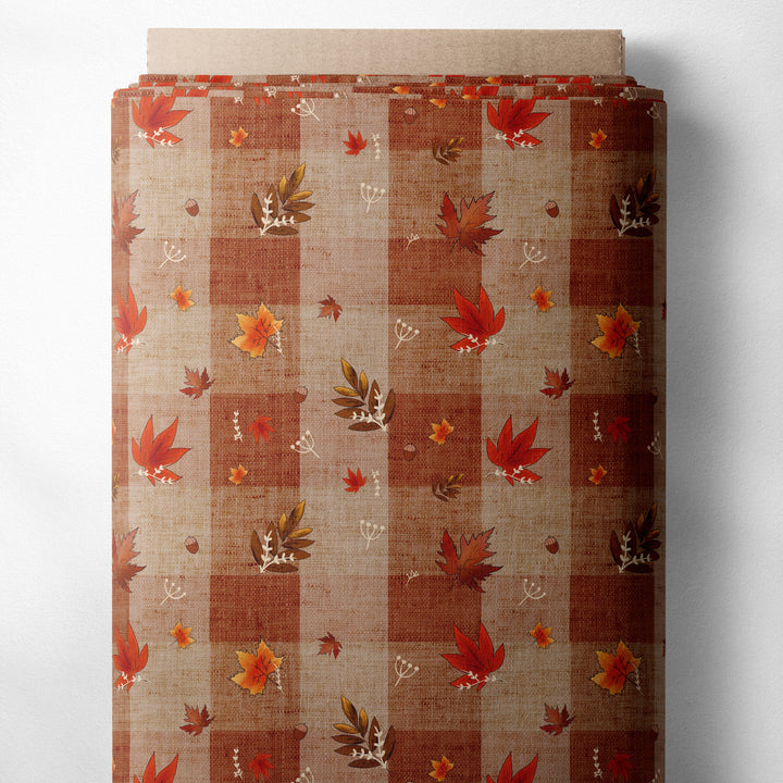 FALL PLAID LEAVES