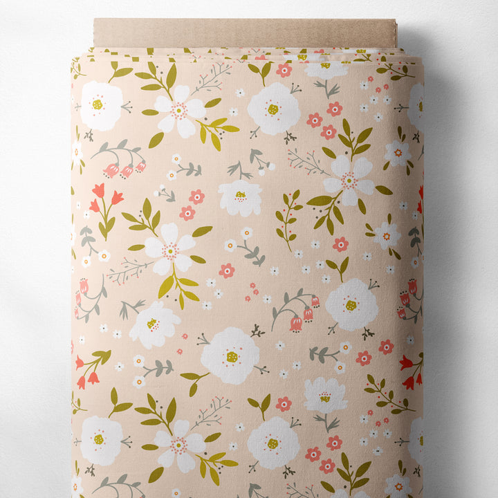 BLOOMING FLORAL (LIGHT PEACH)