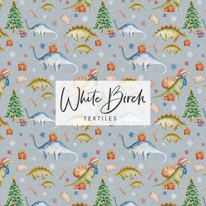 VINTAGE DINO CHRISTMAS (GREY)